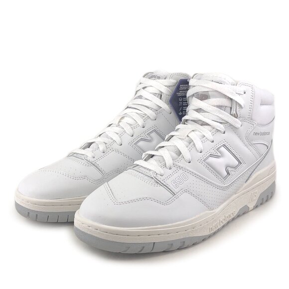 New Balance 650R Triple White Lifestyle Sneakers 12 D main image 9
